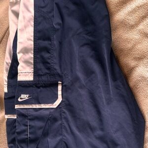Nike Blue and White swim shorts nwt
